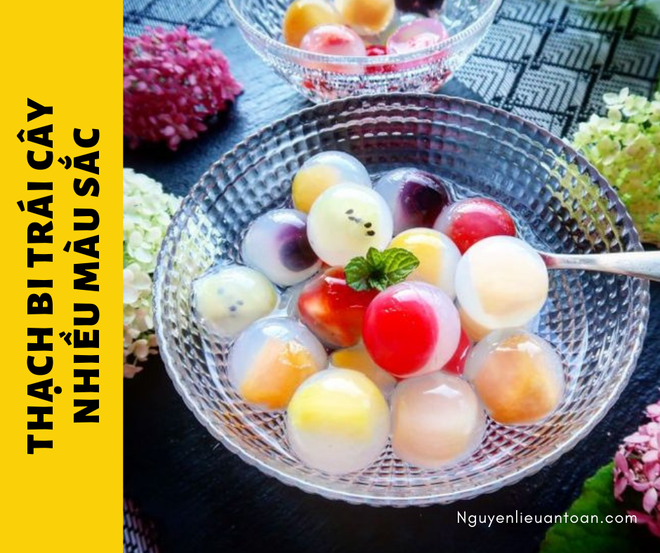 THẠCH BI TRÁI CÂY NHIỀU MÀU SẮC